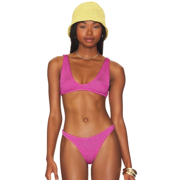 Bond Eye Scout Bikini Top in Fuchsia Shimmer, one size - Picture 1 of 4
